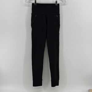 OFFLINE by Aerie The Hugger Legging Black High Rise Zipper Pocket Womens Small